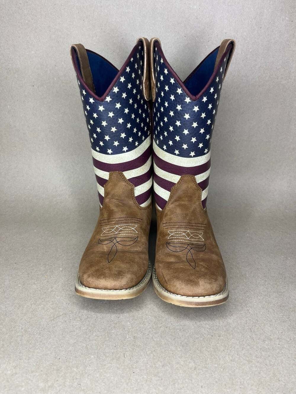 Twister Children's Jacob Square Toe American Flag Western Boots Size 3